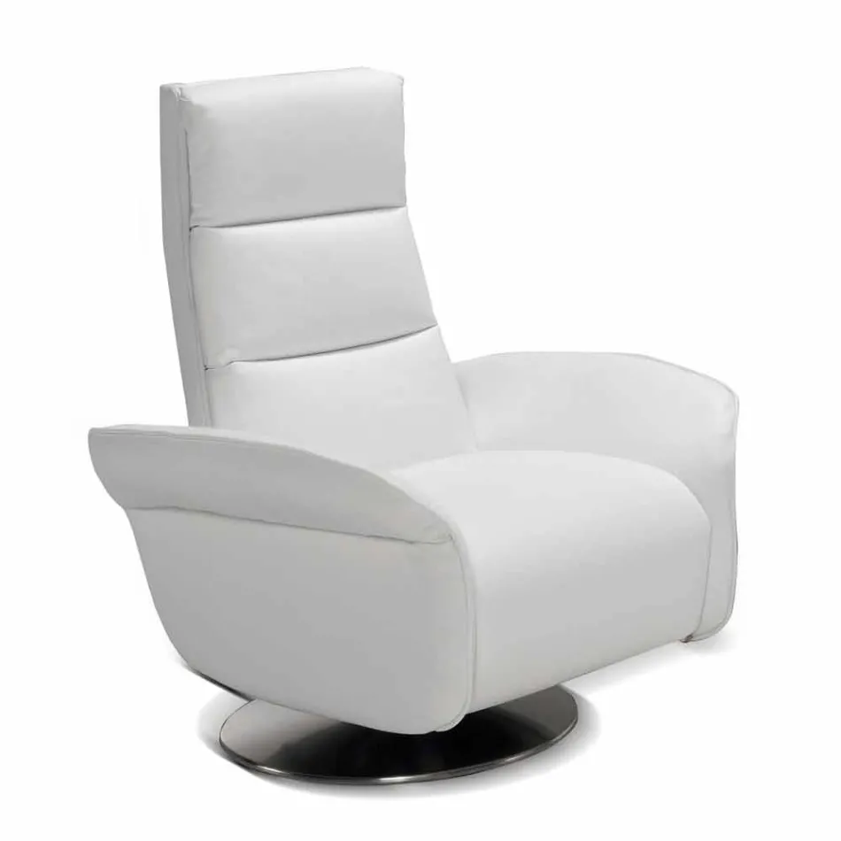 Relax armchair 2 motors swivel leather / fabric / modern leather Bluma Viadurini