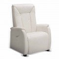 Dual motor recliner armchair Rosa, modern design made in Italy