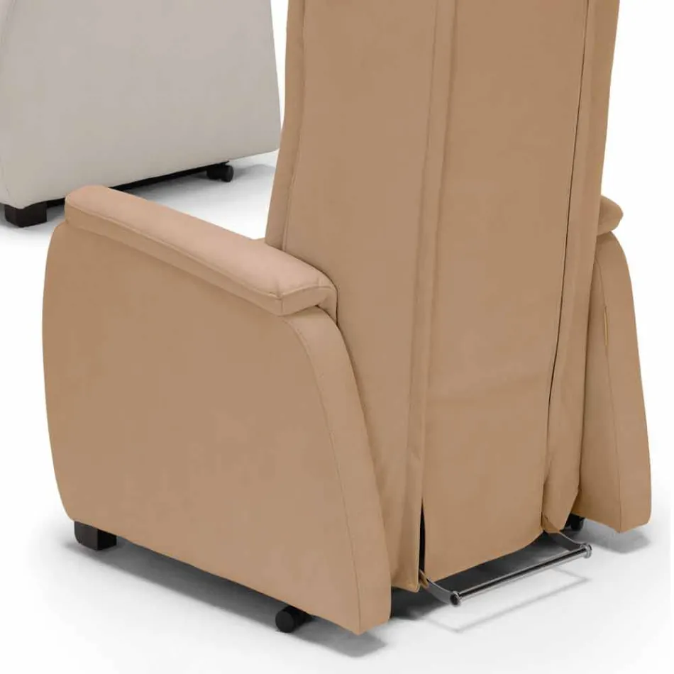 Rose design relaxing armchair with 2 motors, made in Italy Viadurini