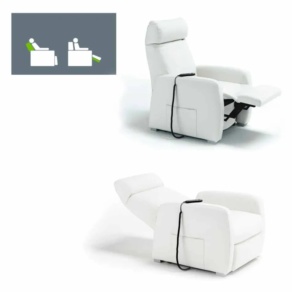 Relaxing design armchair Via Firenze 2 engines Viadurini