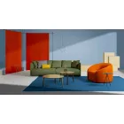 Relax Armchair Modern Design Made in Italy in Colored Fabric - Baloo Viadurini