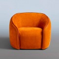 Relax Armchair Modern Design Made in Italy in Colored Fabric - Baloo