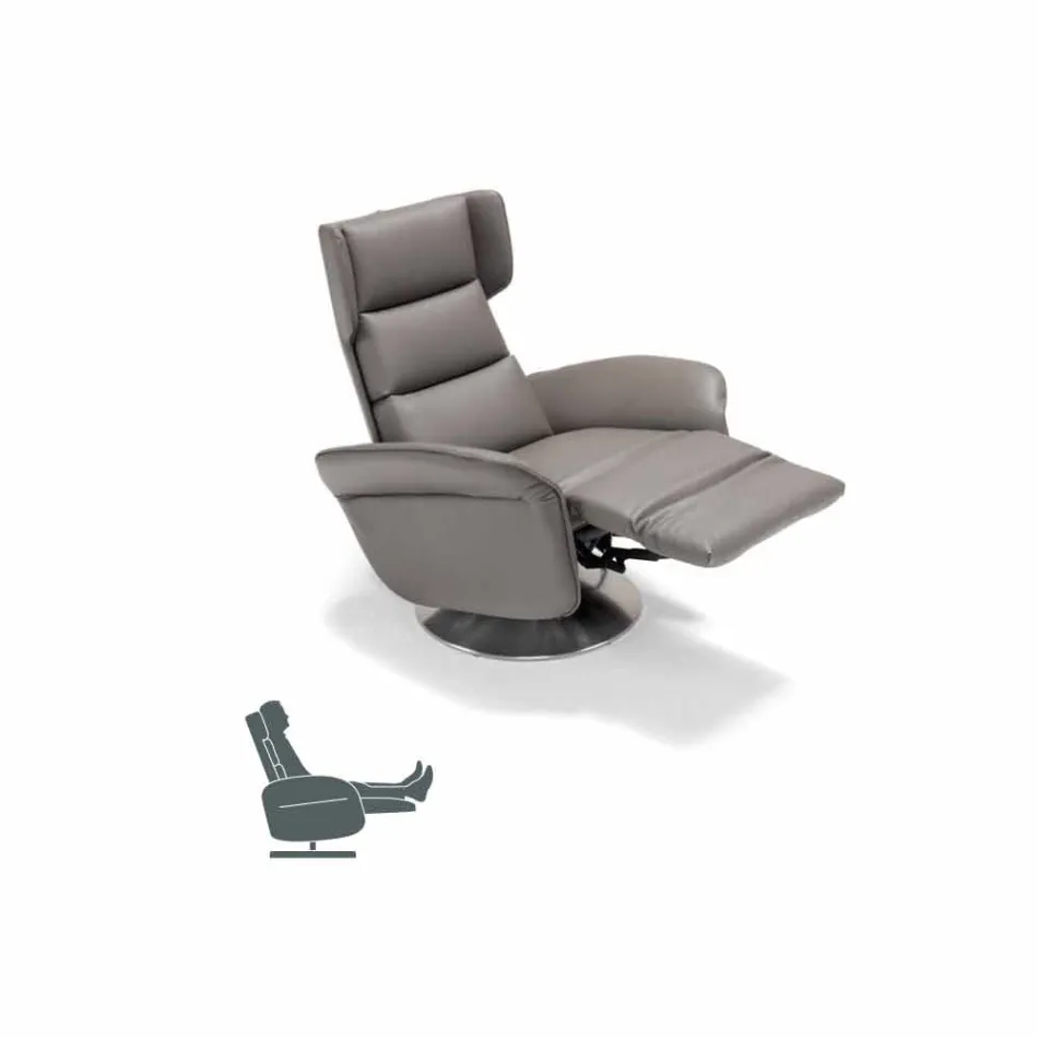 Motorized revolving relax armchair 2 motors made in Italy Bao design Viadurini