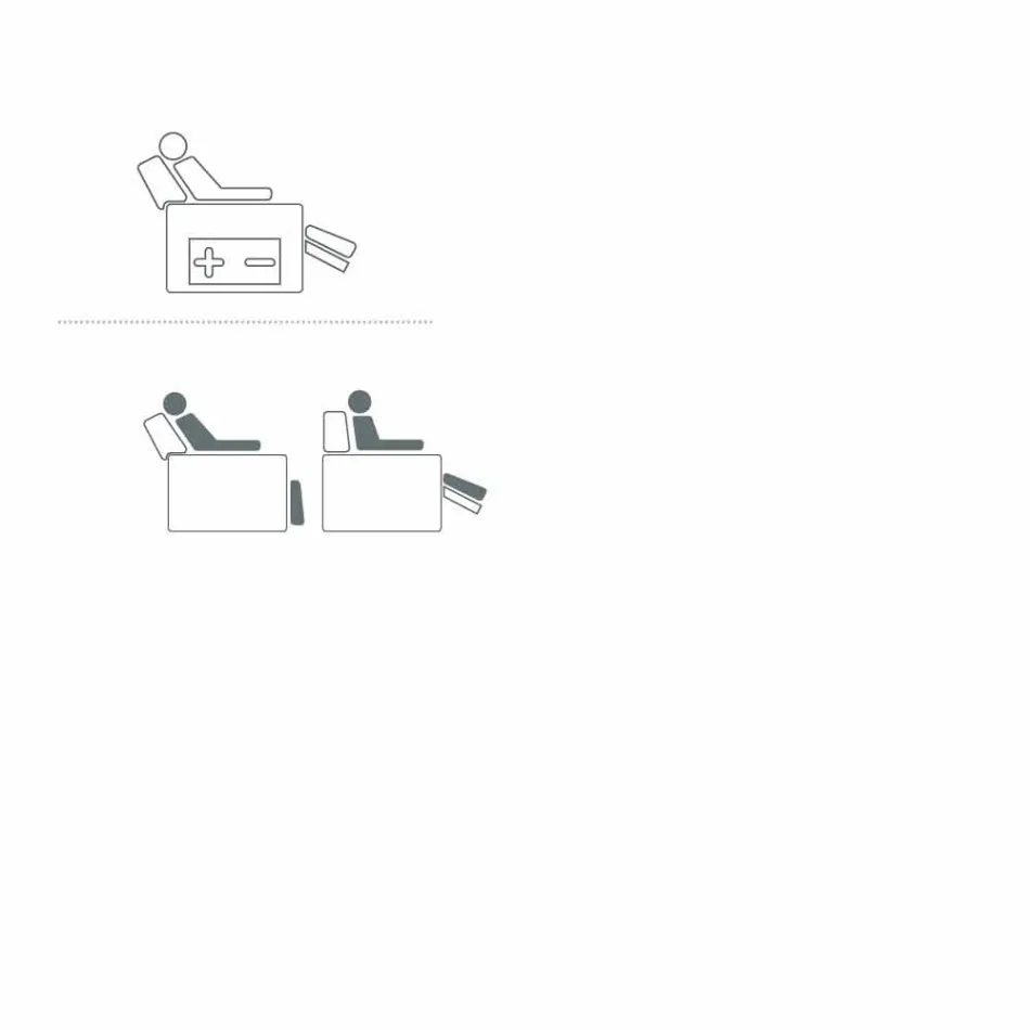 Motorized swivel relax armchair in Gemma fabric / leather / eco-leather Viadurini