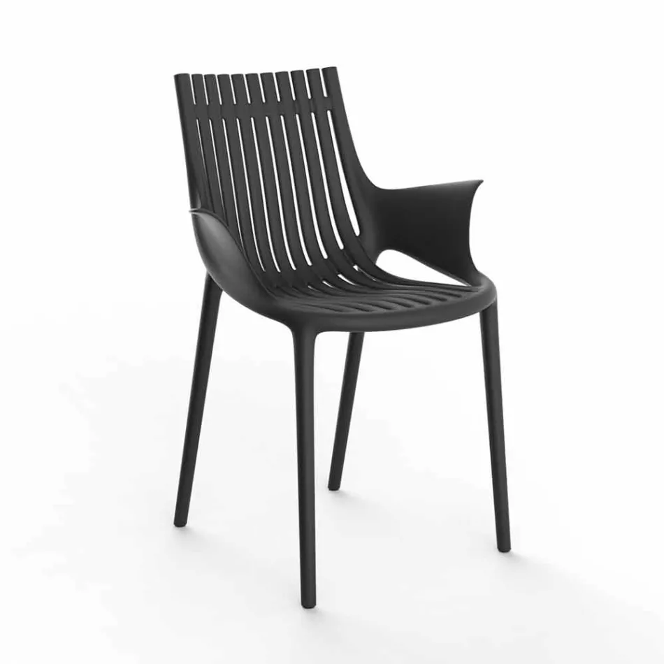 Outdoor Stackable Plastic Dining Armchair 4 Pieces - Ibiza by Vondom Viadurini