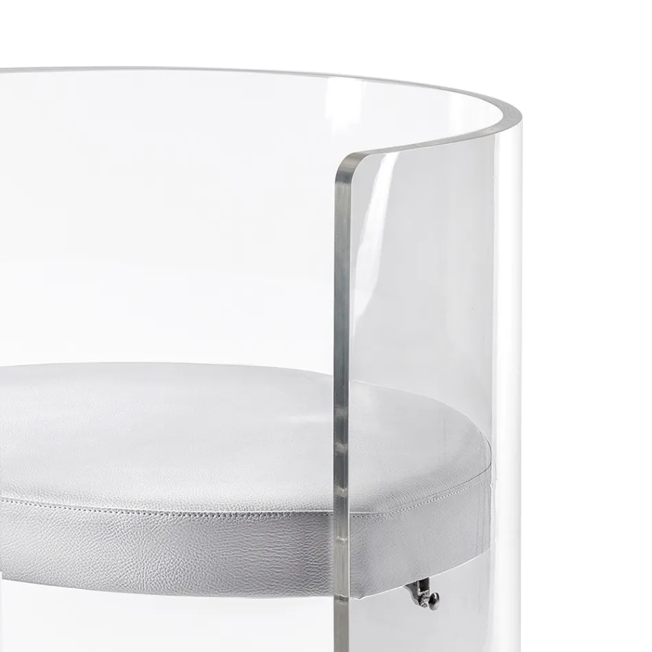 Elegant Transparent Plexiglass Armchair Made in Italy - Rachele Viadurini