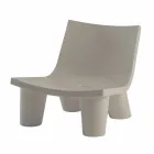 Sliding design lounge chair Low Lita colored made in Italy Viadurini