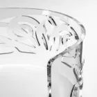 Transparent Plexiglass Armchair with Padded Seat Made in Italy - Caelia Viadurini