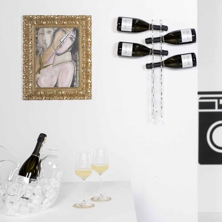 Transparent Bottle Wall Holder Baby Small L6xH60xP11cm Viadurini