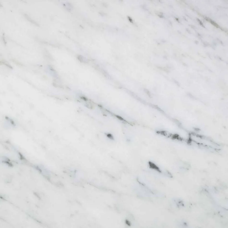 Modern Handkerchief Holder in White Carrara Marble Made in Italy - Rafa Viadurini