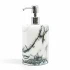 Bathroom Soap Holder in Paonazzo Marble of Made in Italy Design - Curt Viadurini
