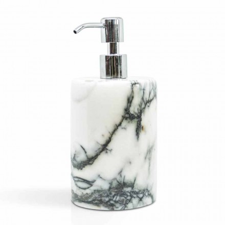 Bathroom Soap Holder in Paonazzo Marble of Made in Italy Design - Curt Viadurini