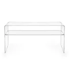Living Room TV Stand in Transparent Plexiglass Made in Italy - Giuliette Viadurini