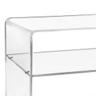 Living Room TV Stand in Transparent Plexiglass Made in Italy - Giuliette Viadurini