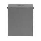 Leather laundry basket with a rectangular design base Peter Viadurini