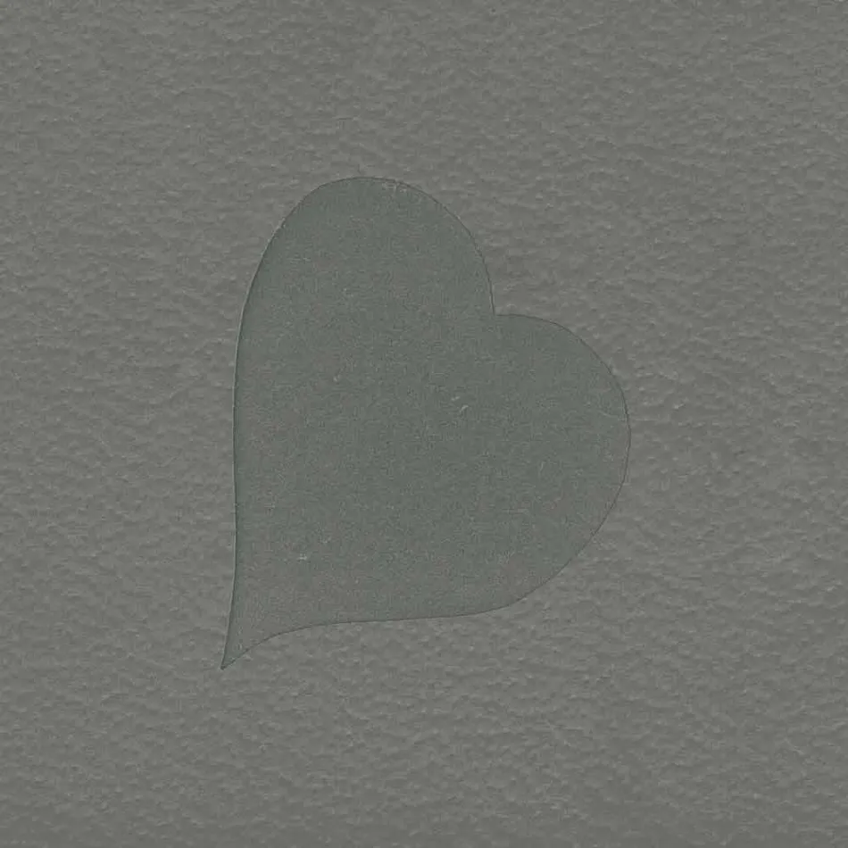 Contemporary leather laundry basket made in Italy Adele, heart insert Viadurini