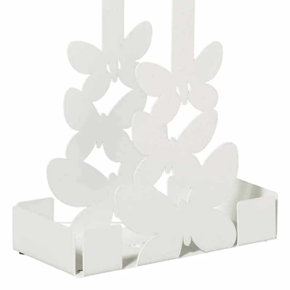 Double Cup Holder in White, Beige or Ivory Iron Made in Italy - Leiden Viadurini