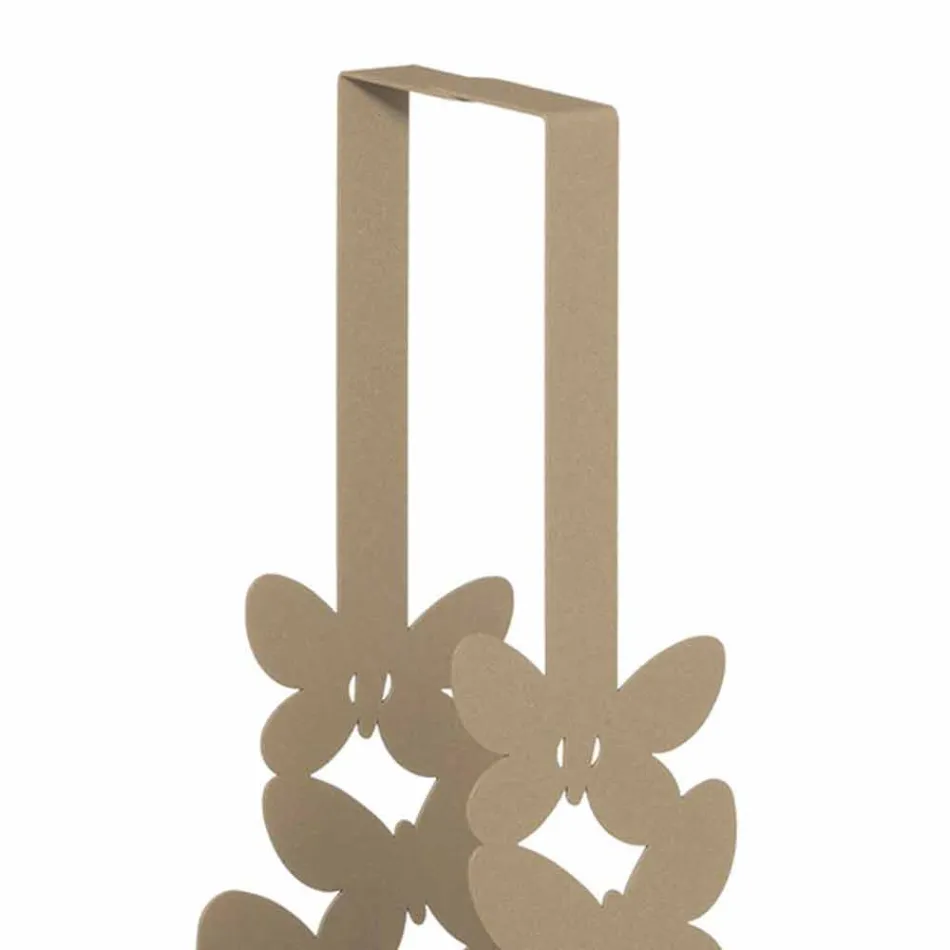 Double Cup Holder in White, Beige or Ivory Iron Made in Italy - Leiden Viadurini