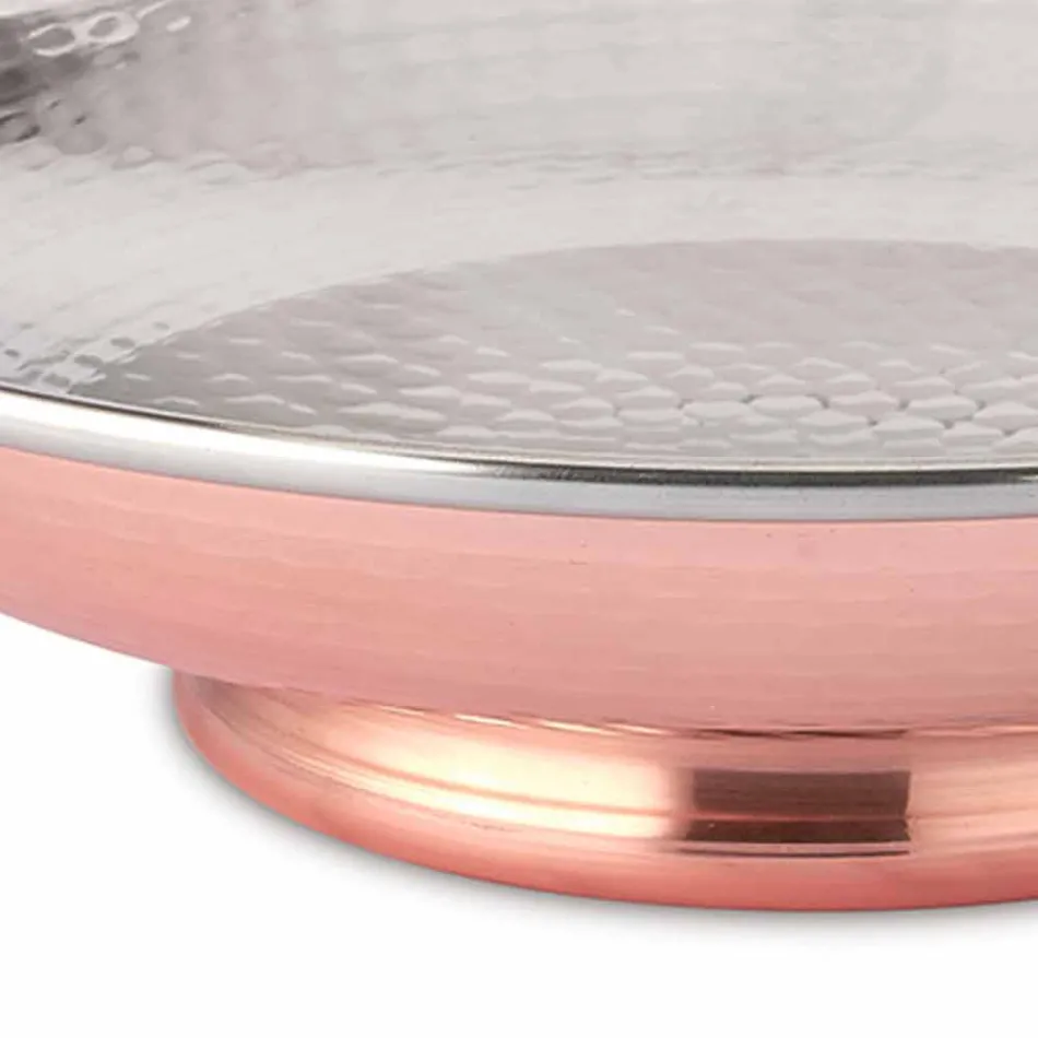 Design Table Fruit Bowl Hand-beaten Copper Centerpiece 28 cm - Terraemare Viadurini