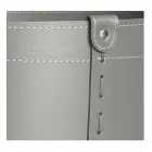 Cylindrical log holder in regenerated leather with Tonda Firestyle wheels Viadurini