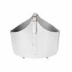 Indoor firewood holder with wheels in Fabia modern regenerated leather Viadurini