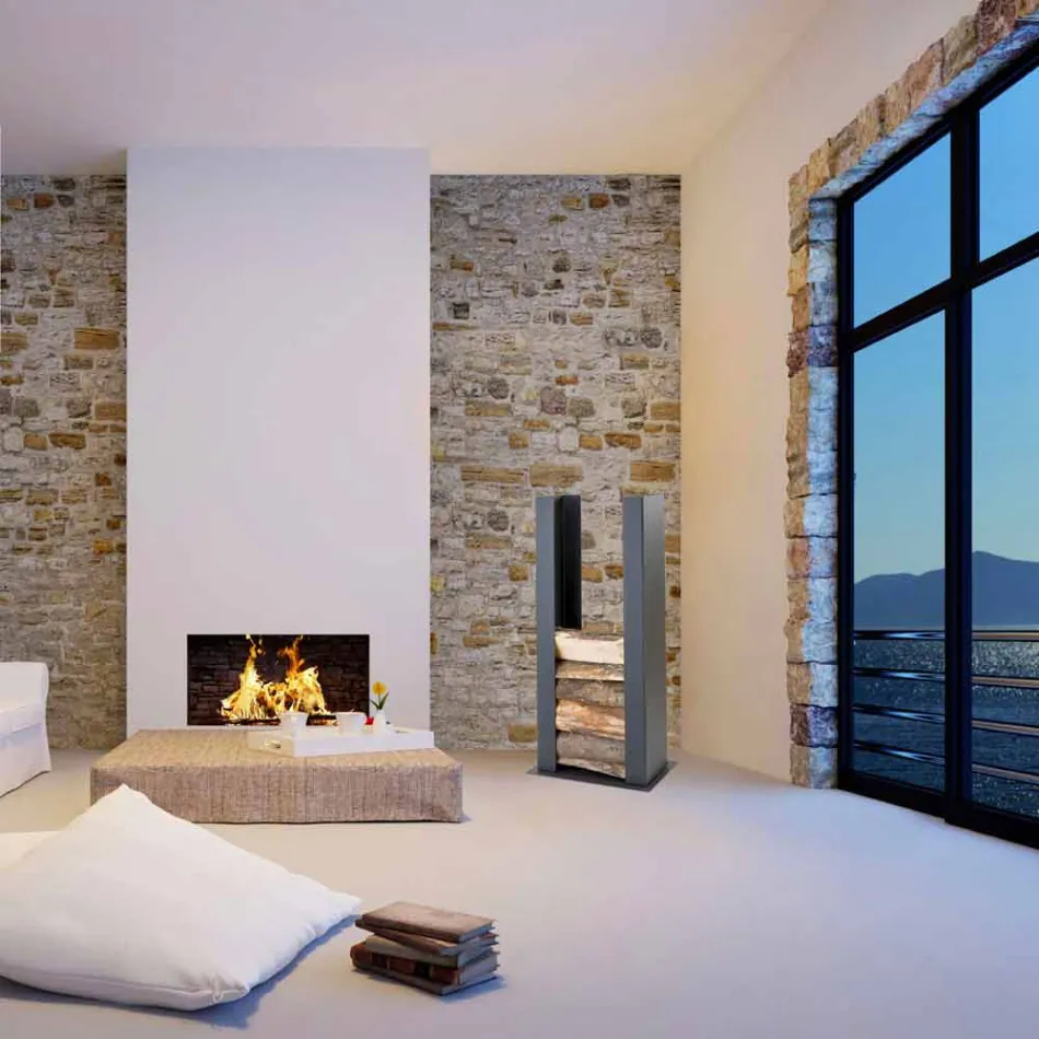 Steel wall / floor stand, design, PLDU Caf Design Viadurini