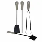 Firewood holder, iron holder and irons for Nicad leather, made in Italy Viadurini