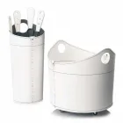 Firewood holder, iron holder and irons for Nicad leather, made in Italy Viadurini