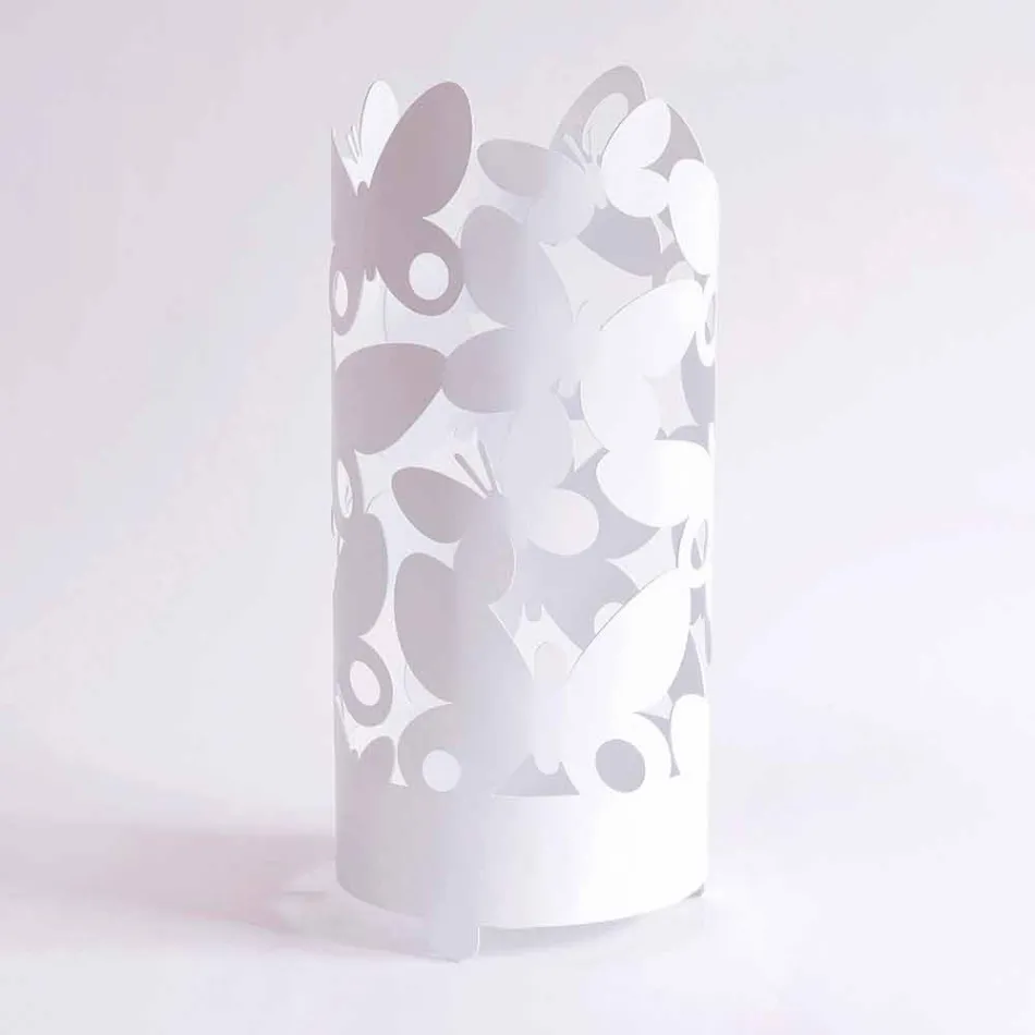 Design Umbrella Stand with the Shape of Iron Butterflies Made in Italy - Maura Viadurini
