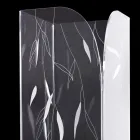 Design Umbrella Stand in Transparent Plexiglass with Engraved Leaves - Kanno Viadurini
