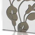 Umbrella Stand in White Wood Modern Design with Floral Decorations - Caracalla Viadurini