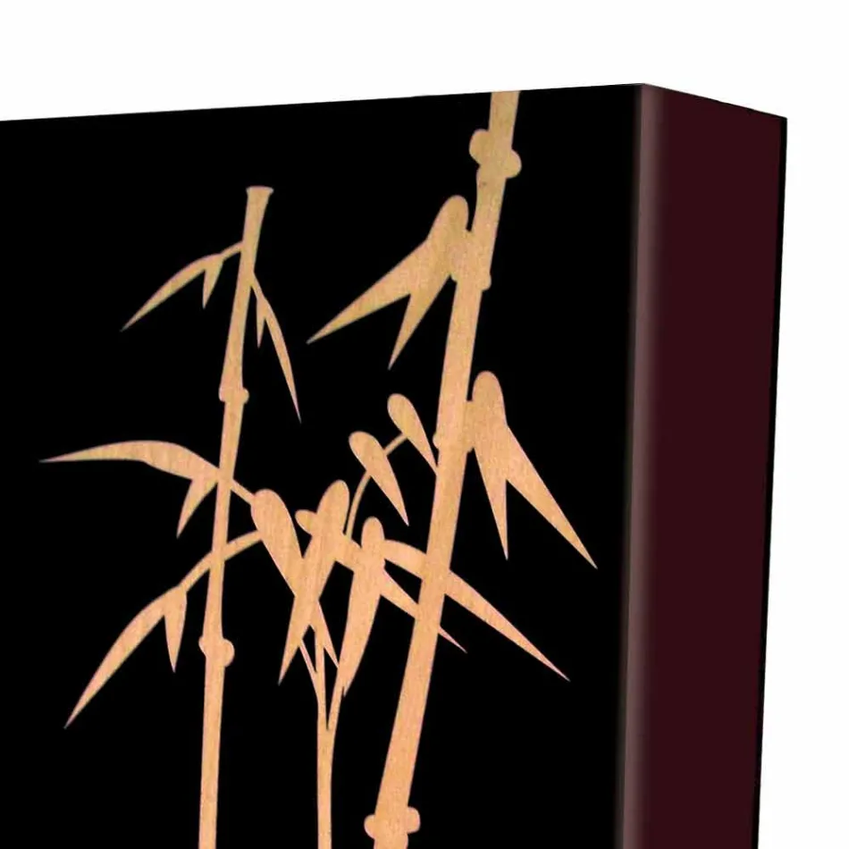 Umbrella Stand in Dark or White Wood with Modern Design Decorations - Cannabambu Viadurini