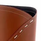 Modern umbrella stand in regenerated Katrina leather, made in Italy Viadurini