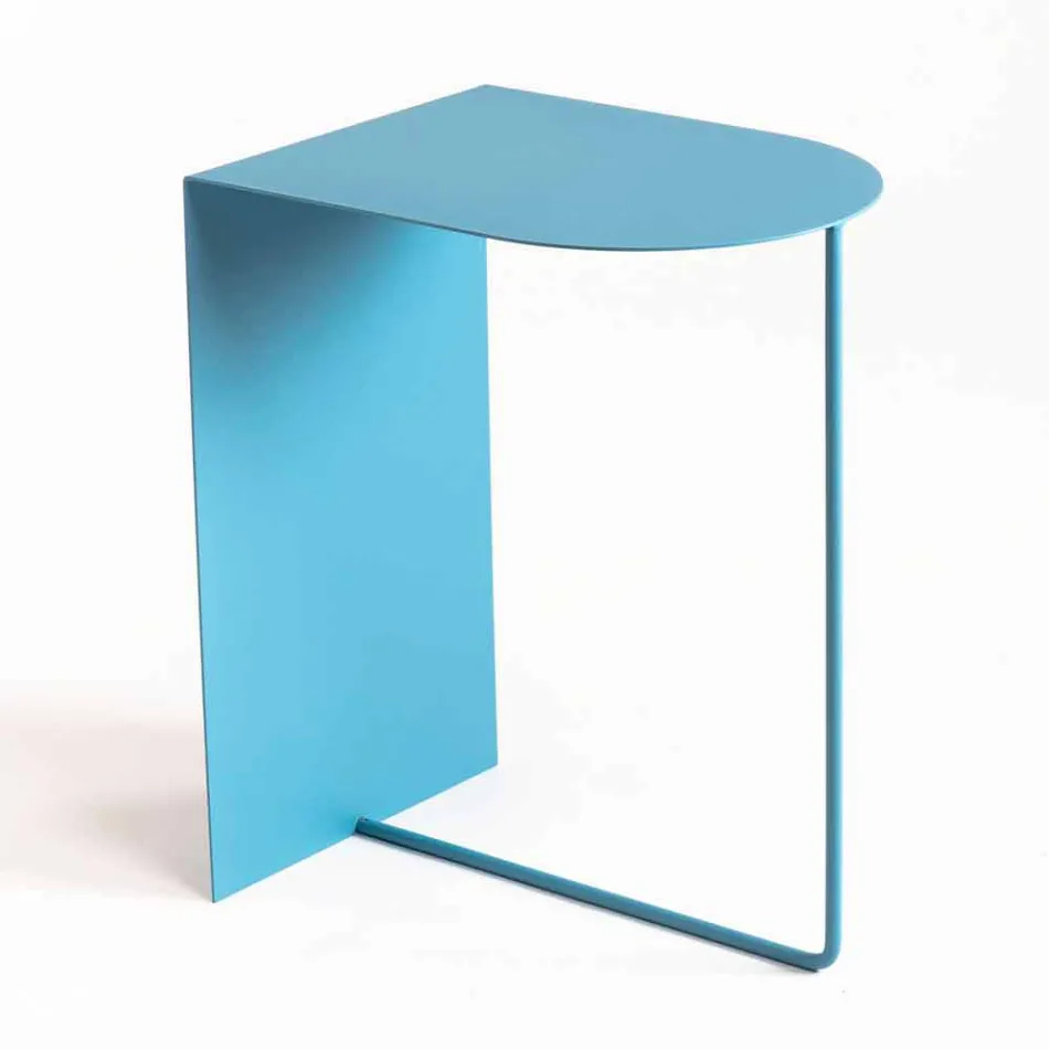Modern Floor Magazine Rack in Colored Steel Made in Italy - Marinella Viadurini
