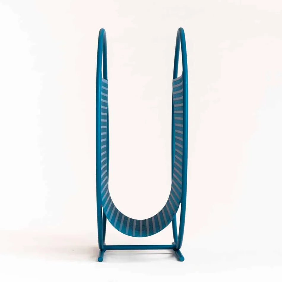 Round Design Steel Magazine Rack Made in Italy - Ladle Viadurini