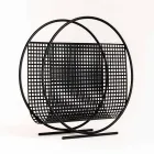 Round Design Steel Magazine Rack Made in Italy - Ladle Viadurini