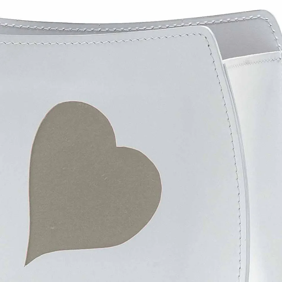 Design magazine rack in leather with a modern Beatrice design Viadurini