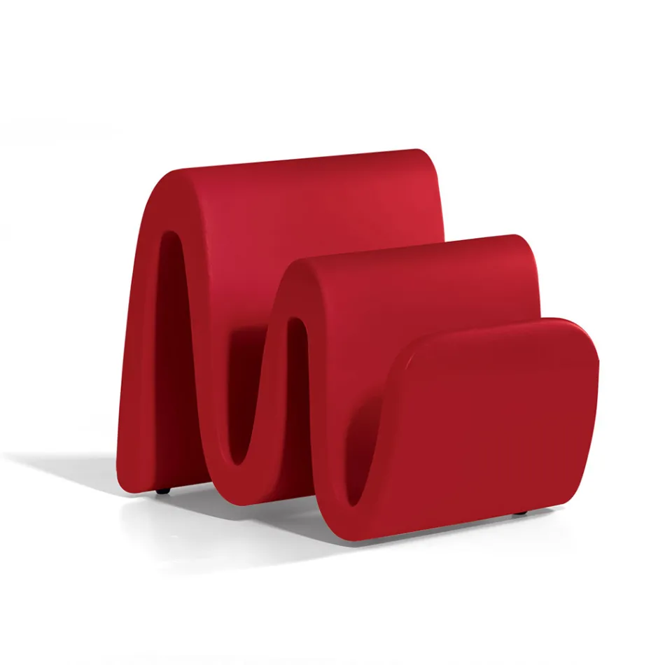 Modern Colored Polyethylene Magazine Rack Made in Italy - Munoz Viadurini