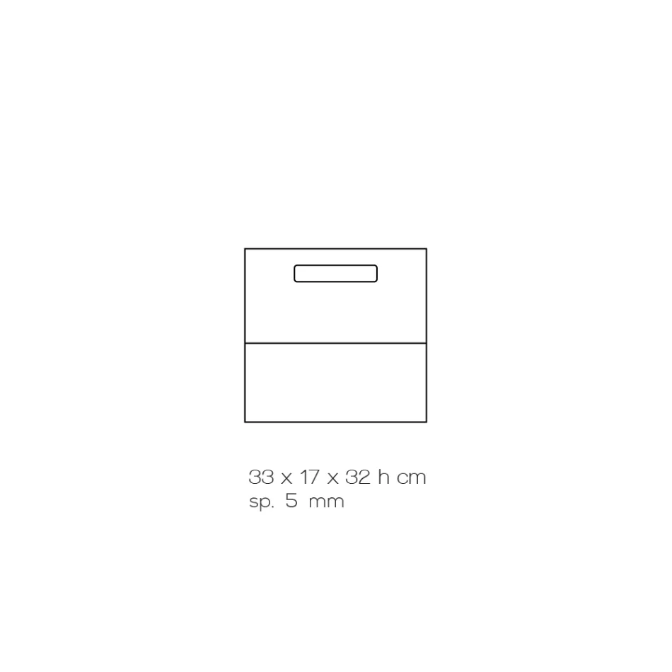 Living Room Magazine Rack in Colored Acrylic Crystal Made in Italy - Osafo Viadurini