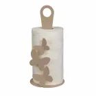 Modern Kitchen Roll Holder in White, Beige or Ivory Iron Made in Italy - Leiden Viadurini