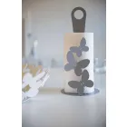 Modern Kitchen Roll Holder in White, Beige or Ivory Iron Made in Italy - Leiden Viadurini