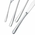 Modern Luxury Design Polished Stainless Steel Table Cutlery 24 Pieces - Bijou Viadurini