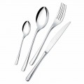Modern Luxury Design Polished Stainless Steel Table Cutlery 24 Pieces - Bijou