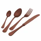 Luxury Design Steel Cutlery Vintage Colored Effect 24 Pieces - Tigger Viadurini