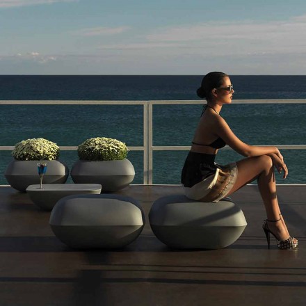 Pillow by Vondom design outdoor pouf in polyethylene. 67x67 cm Viadurini