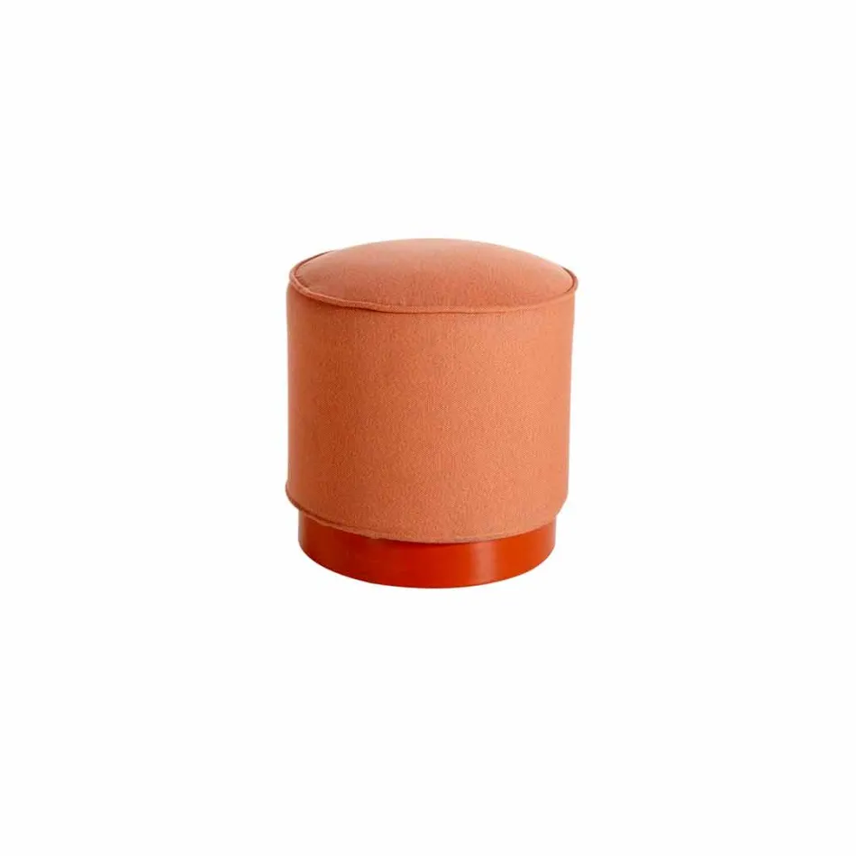 Pouf for Outdoor, in Polyethylene and Fabric or Leather - Mara Slide Viadurini