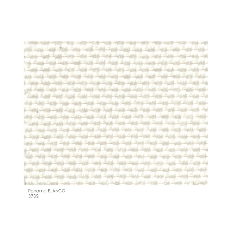 Fabric Garden Pouf with Metal Feet Made in Italy - Butter Viadurini