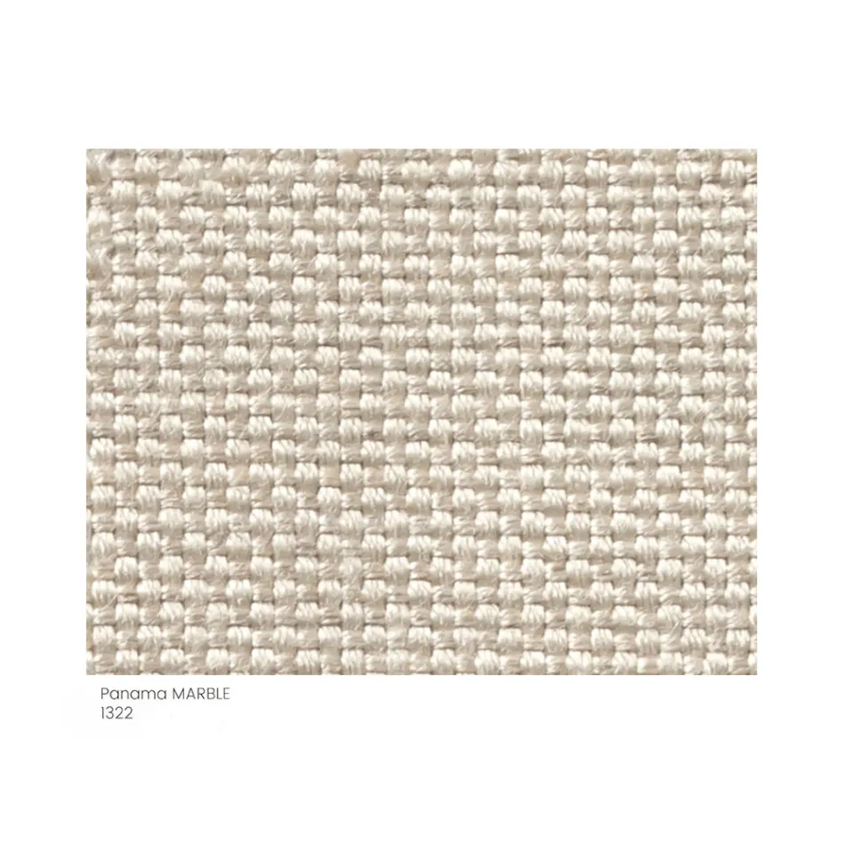 Fabric Garden Pouf with Metal Feet Made in Italy - Butter Viadurini