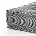 Ethnic Square Pouf in Patchwork Fabric or Velvet - Fiber Viadurini