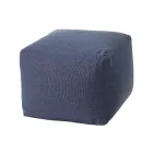 Soft Square Pouf for Indoor and Outdoor use in Various Colors Fabric - Naemi Viadurini